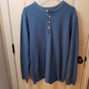 Blue Long Sleeve Crew Size Large